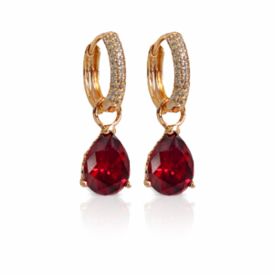 CRYSTAL DROPS RED 18K