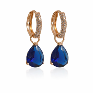 CRYSTAL DROPS BLUE 18K